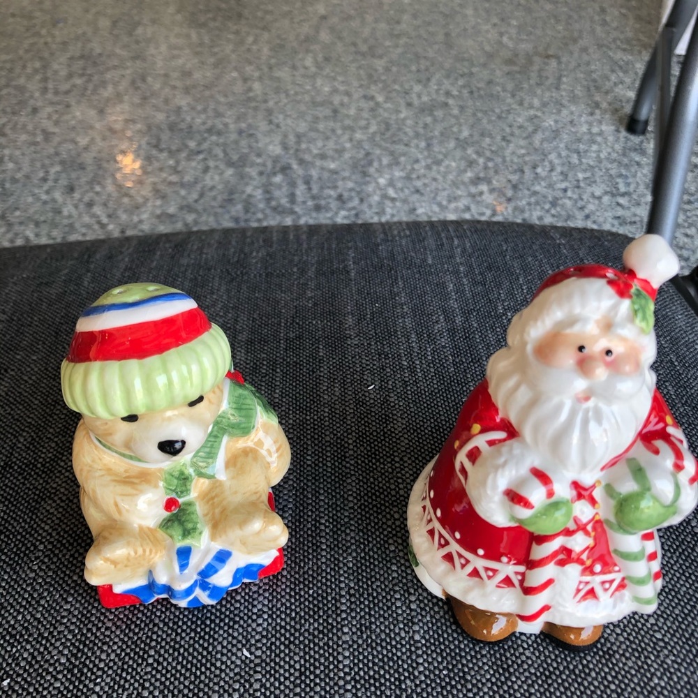 Candy Cane Santa Salt and Pepper
